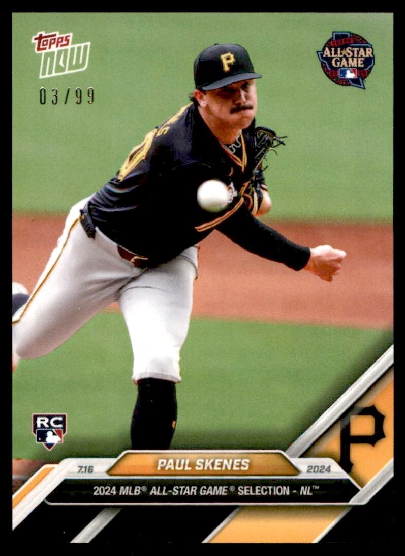 Topps - Topps Now ポール・スキーンズ 436SP パラレル　オールスター 2024 Topps Now MLB All-Star Game Start #436 Paul Skenes RC
