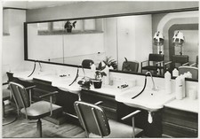 67/434 Ak Occupation Salon de Coiffure DDR Trockenhauben Schellerhau Miroir