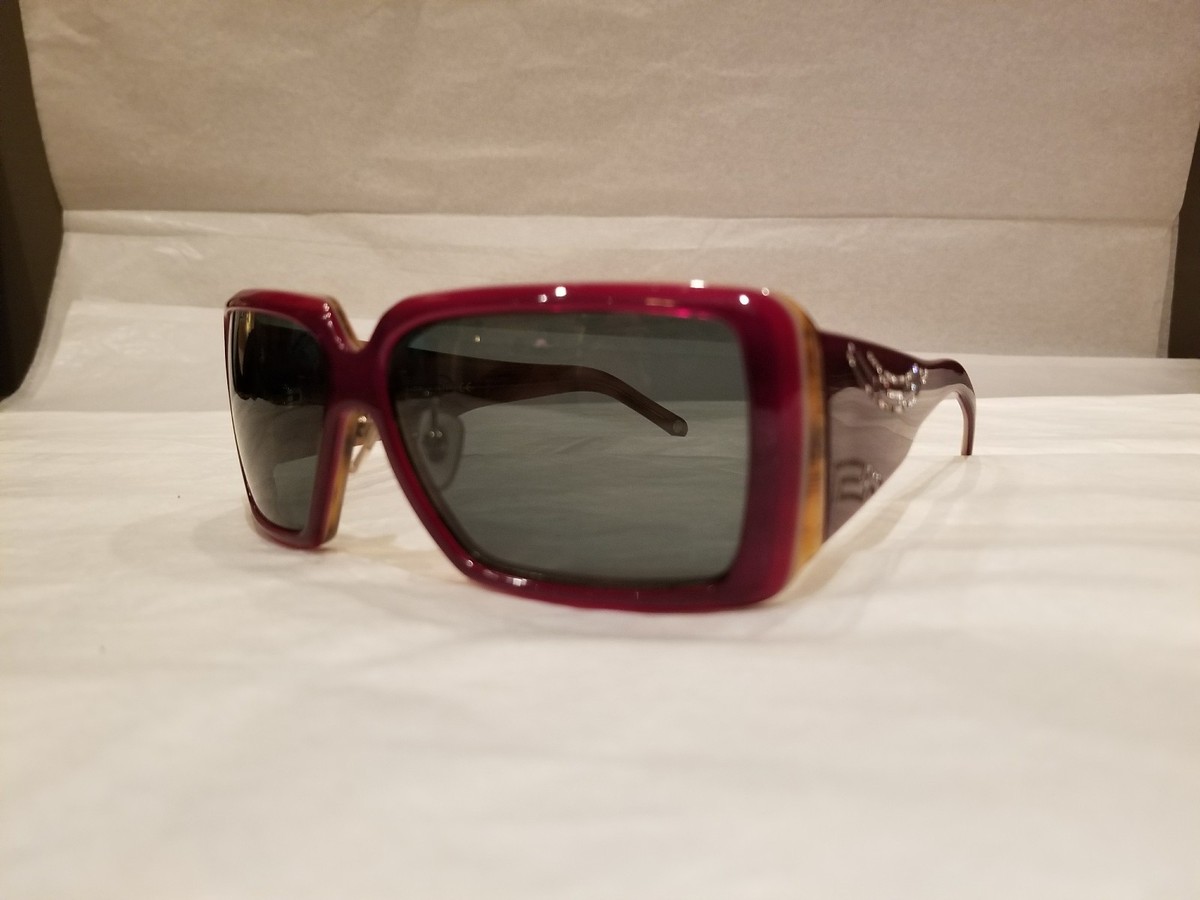 VERSACE SUNGLASSES 4142B Bordeaux Havana Red with 