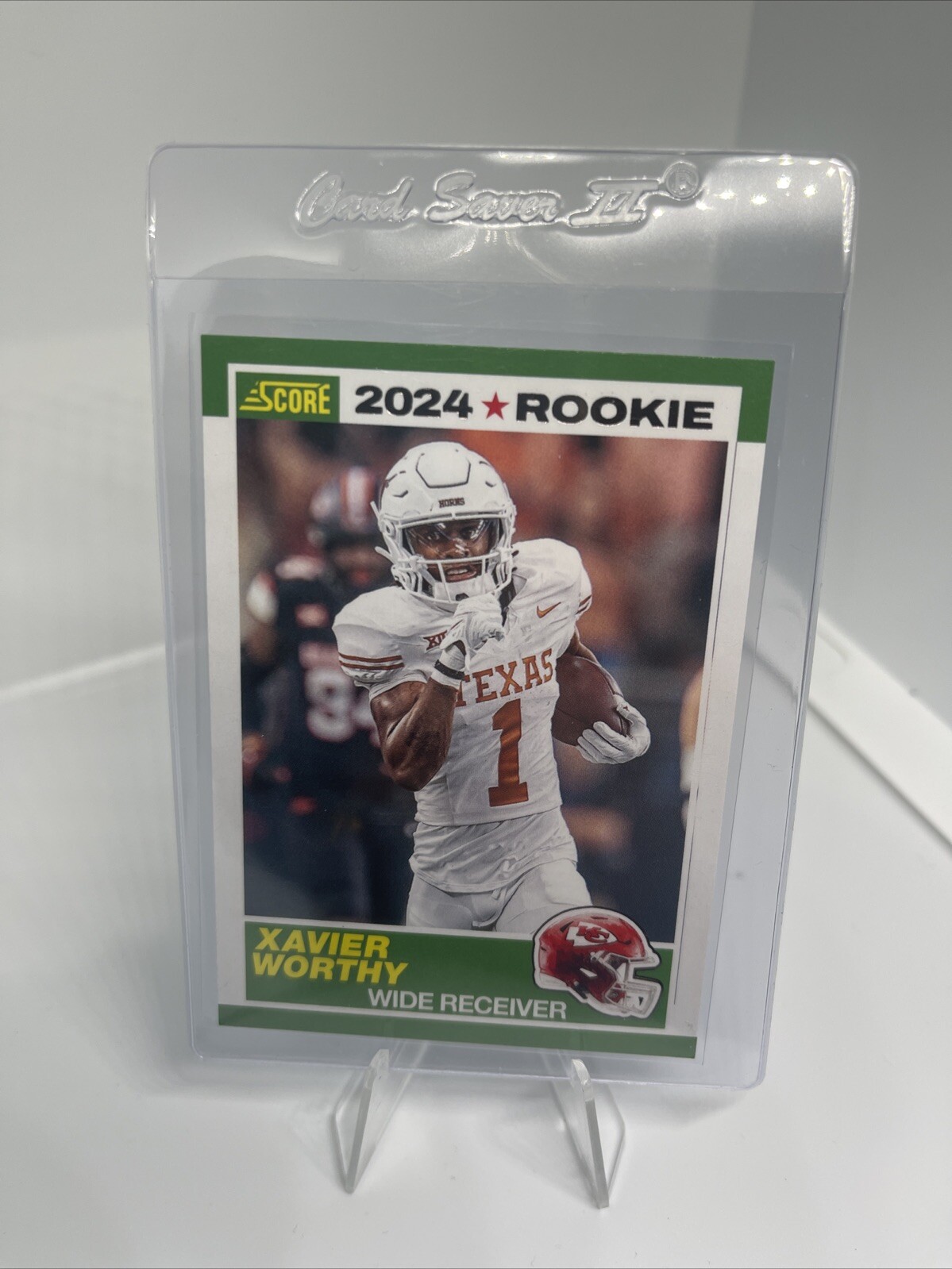 Xavier Worthy 35th Anniversary Rookie RC 2024 Score Card #1 Kansas City Chiefs