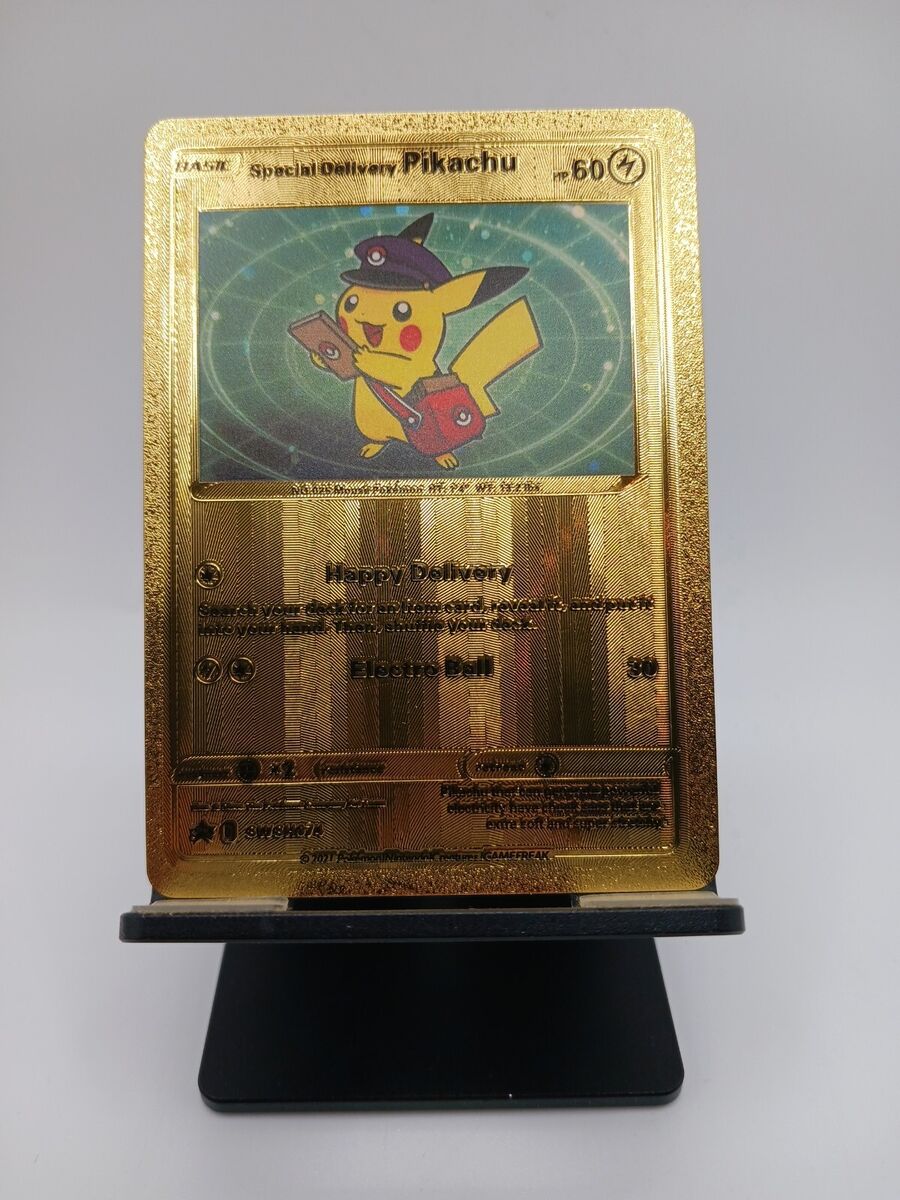 Pokemon GOLD Card Pikachu HP60 Excellent Condition Special Pokemon GOLD Card Pikachu HP60 Excellent Condition Special