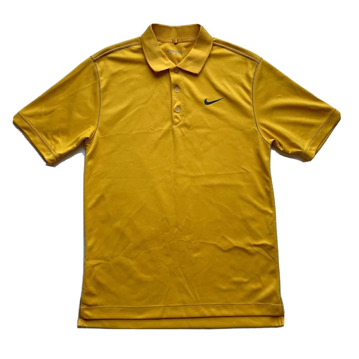 yellow nike polo