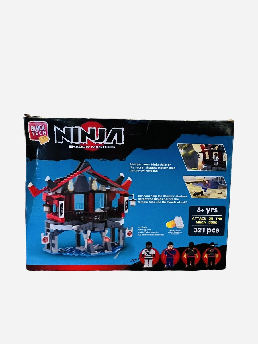Ninja Shadow Masters Block Tech Dojo Set 321 PCS Building Toy New