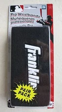 Franklin Pro Wristbands 6" BLACK Professional (Pair pack) 3125P6S4 sport outdoor