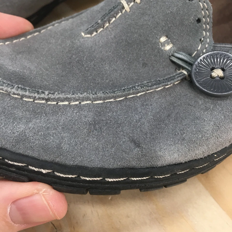 Natural Soul Zapatos Mujer 8.5 M Mocasines Sin Cordones Pisos Gris Imitación Gamuza Informal Foto 4 de 4