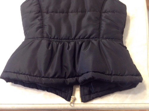 CIRCO GIRLS WINTER VEST SIZE MEDIUM OUTERWEAR FUR PUFFER ZIPPER PRINT BLACK - Picture 8 of 9
