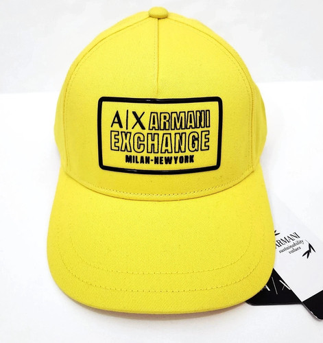 Armani Exchange Men's Caps Hats Color Yellow NEW WITH ORIGINAL TAGS