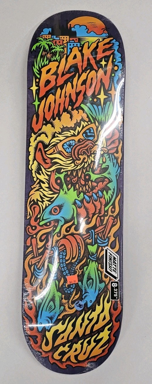 Santa Cruz Blake Johnson Beach Wolf Two 8.375 X 32in Skatebo