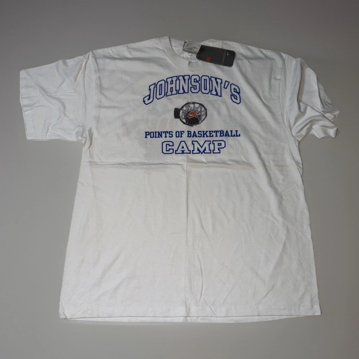 Vtg Nike Johnson’s Point Of Basketball Camp Nwt Size Large