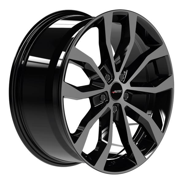 1X Autec Typ U - Uteca Schwarz Poliert 9.0Jx20 5X120 ET40-image