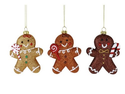 1 St. Christbaumschmuck Lebkuchenfigur Christbaumkugeln Motivkugeln