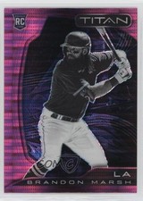2022 Panini Chronicles Titan Pink Pulsar Prizm Brandon Marsh #2 11ta