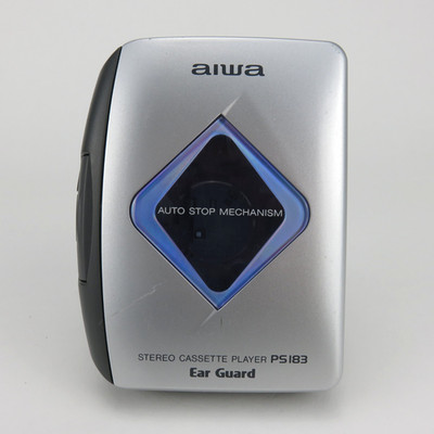 Aiwa Walkman HS-PS183 Stereo Sony Portable Cassette Player Retro Vintage Gris