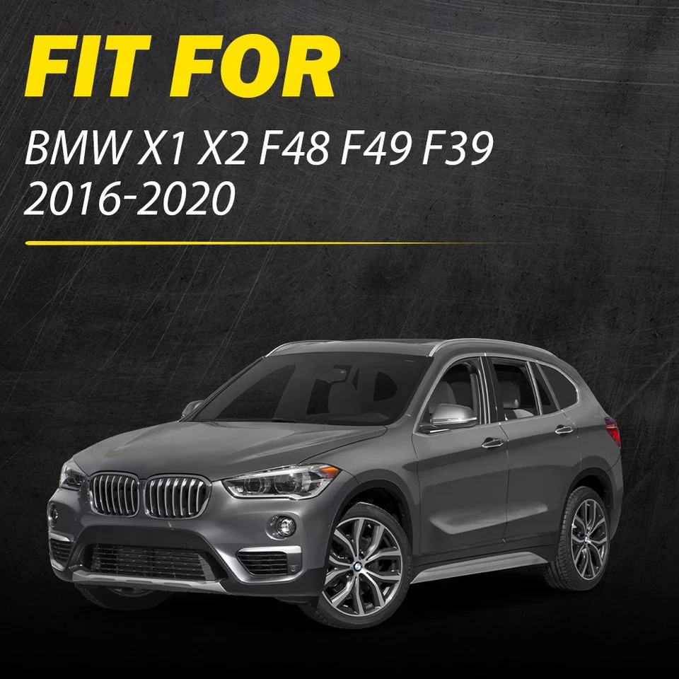 4X Tirador de manija de puerta interior cubierta exterior negra para BMW X1 X2 F48 F49 F39 2016-2020 Foto 2 de 4