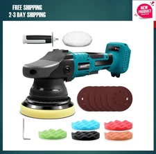 Cordless Buffer Polisher for Makita 18V BL Battery, 5 Inch Orbital Polisher, 3