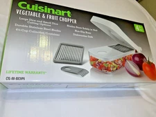 Cuisinart Vegetable and Fruit Chopper 4 pc Set Large And Small Dicing Blades NEW