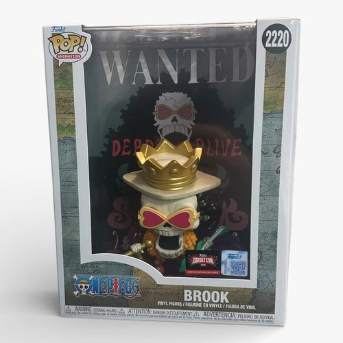 Funko Pop One Piece Wanted Poster Brook #2220 - TargetCon Exclusive IN HAND