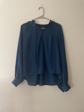 Madewell Button Up Blouse in Cerulean Blue
