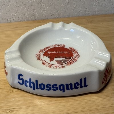 Vintage Ashtray - Schlossquell Bier Beer - Reinhard - Mannheim Germany
