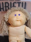 VINTAGE COLECO 1978 blonde hair blue eyes mouth open Cabbage patch doll