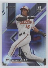 2019 Bowman Platinum Wal-Mart Top Prospects Purple Foil 85/250 Yusniel Diaz 5z7