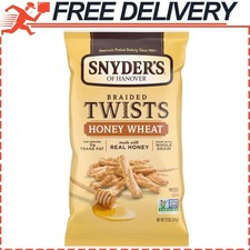 Snyder's of Hanover Pretzels, Braided Pretzel Twists Honey Wheat, NonGMO, 12 Oz