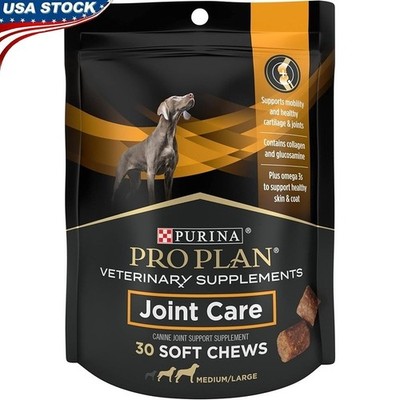 Large Dog Joint Supplement Chews Mobility Glucosamine Omega-3 Healthy Cartilage
