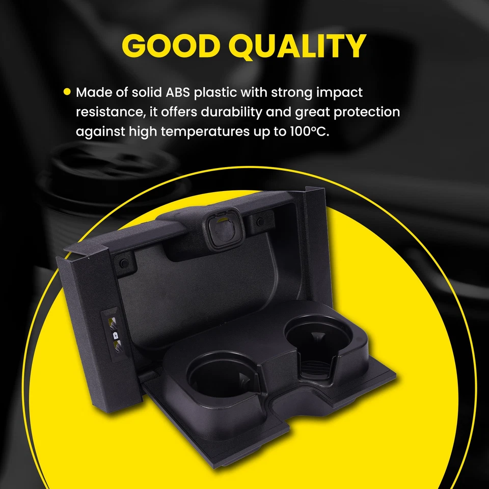 Black Front Center Seat Cup Holder for 2015-2017 Ford F-150 FL3Z1813562AT - Image 3 of 4