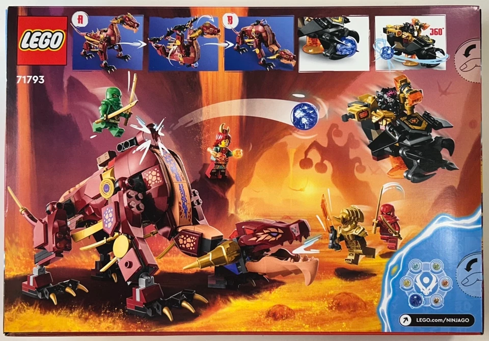 Lego 71793 Ninjago Heatwave Transforming Lava Dragon - New / Sealed / RETIRED - Image 2 of 4