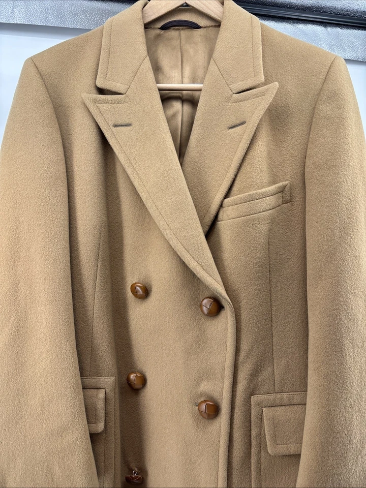 Vestido de trinchera vintage HART SCHAFFNER & MARX pelo camel forrado talla 42 Foto 2 de 4