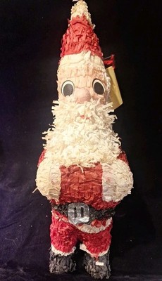 Vintage Christmas Santa Pinata - New Old Stock - Rare! Never Used!