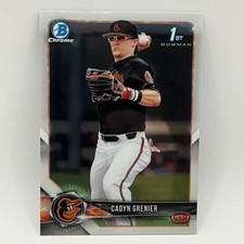 2018 Bowman Chrome Draft Cadyn Grenier 1st RC #134 BAL