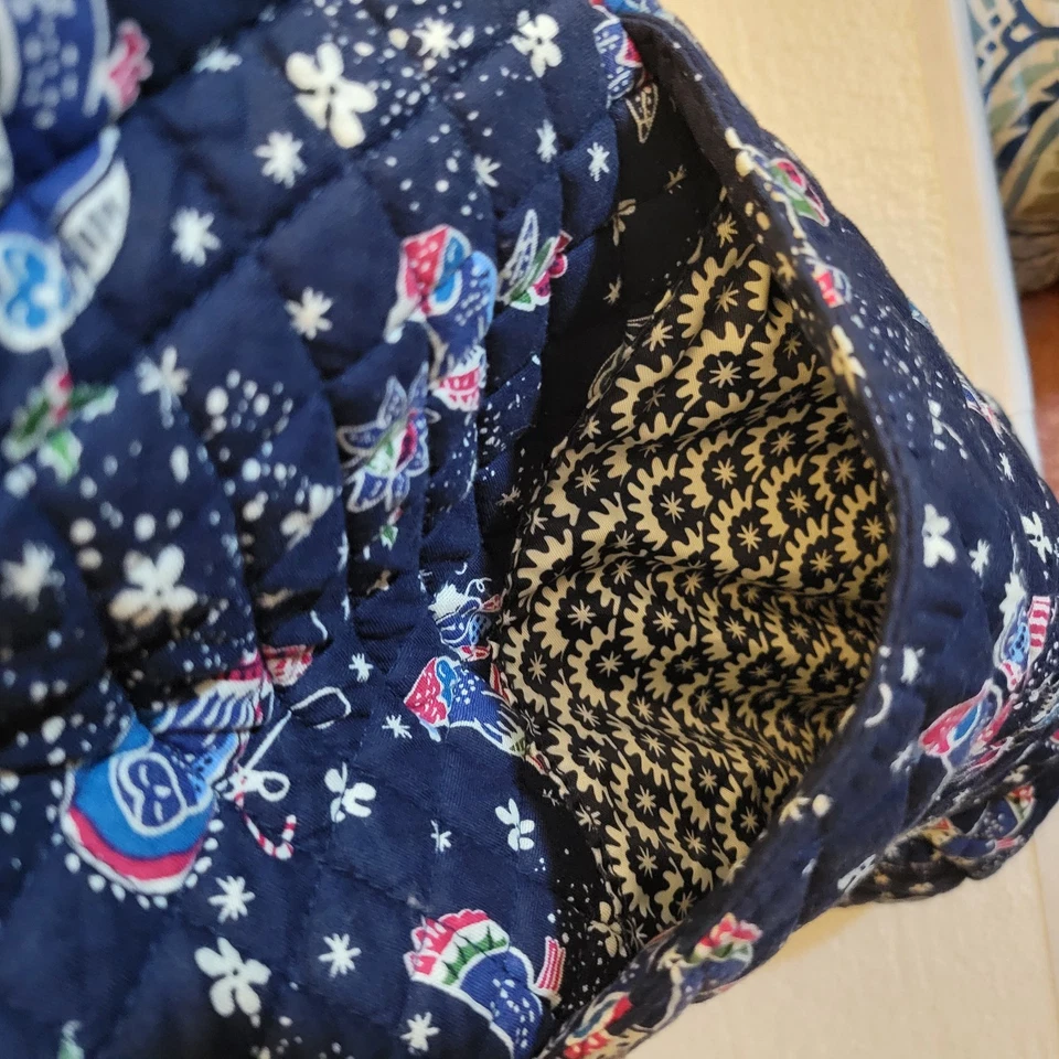 Bolso de hombro acolchado Vera Bradley brillante Holiday Owls caprichoso Navidad Foto 4 de 4