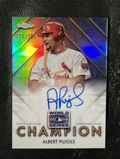Albert Pujols #WSC-AP Prices | 2025 Topps Chrome World Series
