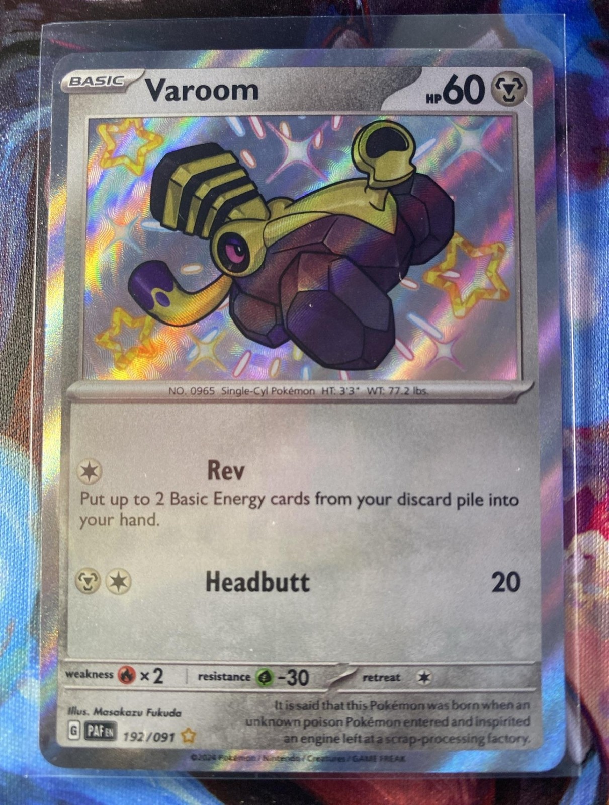 2024 Pokemon Paldean Fates Varoom #192/091