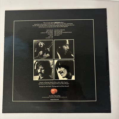 The Beatles-LET IT BE UK BOX SET 1970, 2U2U Disc with Get Back