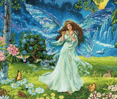 Dimensions Gold Collection Counted Cross Stitch Kit Spring Fairy 14'' X 12'' New