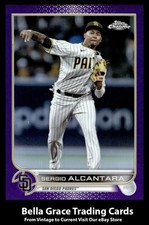2022 Topps Chrome Update Sergio Alcantara #USC162 Padres Purple Refractor MLB  