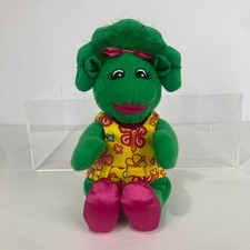 Vintage 2002 Barney Baby Bop Tropical 7" Plush Toy Stuffed Animal General Mills