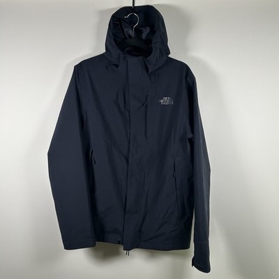 The North Face DryVent Rain Jacket Mens Small Navy Hooded Waterproof Shell