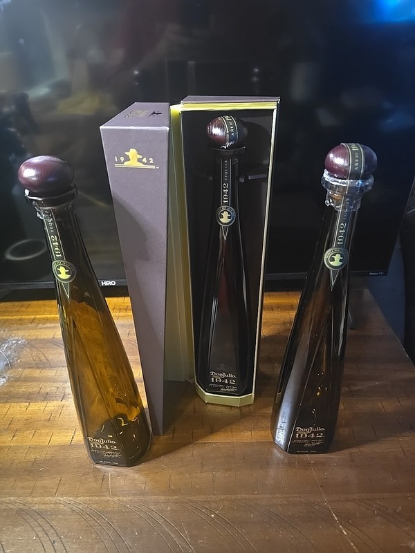 SET OF 3 - Don Julio 1942 Tequila Anejo Empty Bottles 750ml with corks 