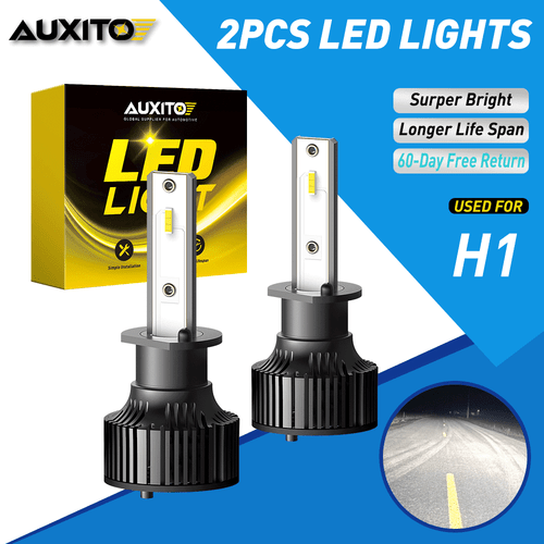 AUXITO H1 LED Bulbs Headlight Kit High Low Beam Xenon White 6000K Super Bright