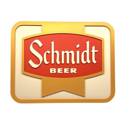 Schmidt Beer Plaque | 3D Raised Layer Retro Bar Sign | Made in USA