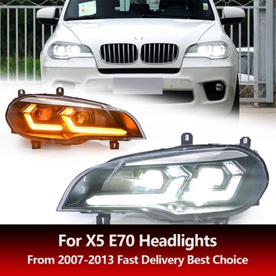 LED DRL Scheinwerfer Montage HID Projektor ersetzen OEM für BMW X5 E70 2007-2013