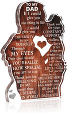 Dad Gifts from Daughter to My Dad You'Ll Always Be My Hero Heartfelt Acrylic Pla