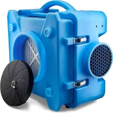BlueDri Air Shield 550 HEPA Air Scrubber, Covers 1400 Sq. Ft, Blue, BD-AS-550