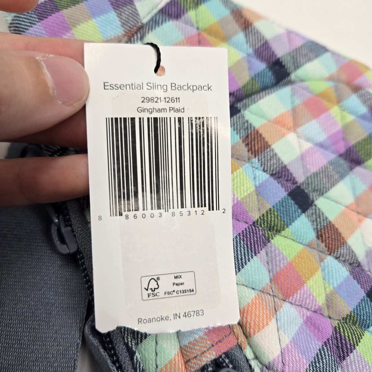 Vera Bradley GINGHAM PLAID Essential Compact 13
