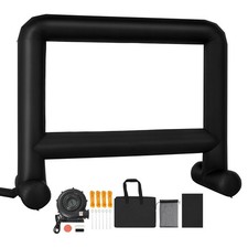 Uimoso 16ft Inflatable Movie Screen 16:9 600D Movie Projection with Portable Bag