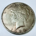 1923 Peace Silver Dollar 90% Silver Free Shipping #10257
