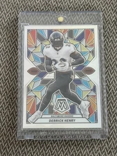 Derrick Henry ~ 2024 Panini Mosaic Stained Glass Prizm CASE HIT Ravens #SG-13
